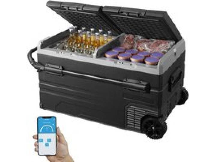 Réfrigérateur Portable à Compression 115 L Double Zone-VEVOR-Glacière à Double Zone-pour Camion Bateau Maison Camping