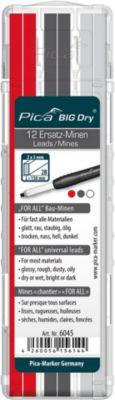 Universal Ersatzminen Pica BIG Dry FOR ALL, farbsortiert, 5 mm, wasserlöslich, mit Etui, 12 Stück