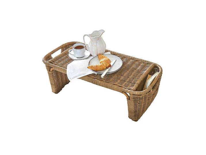 Mirabeau Tablett Bett-Tablett Mirewood braun, Rattan, Rattan (calamus rotang l)