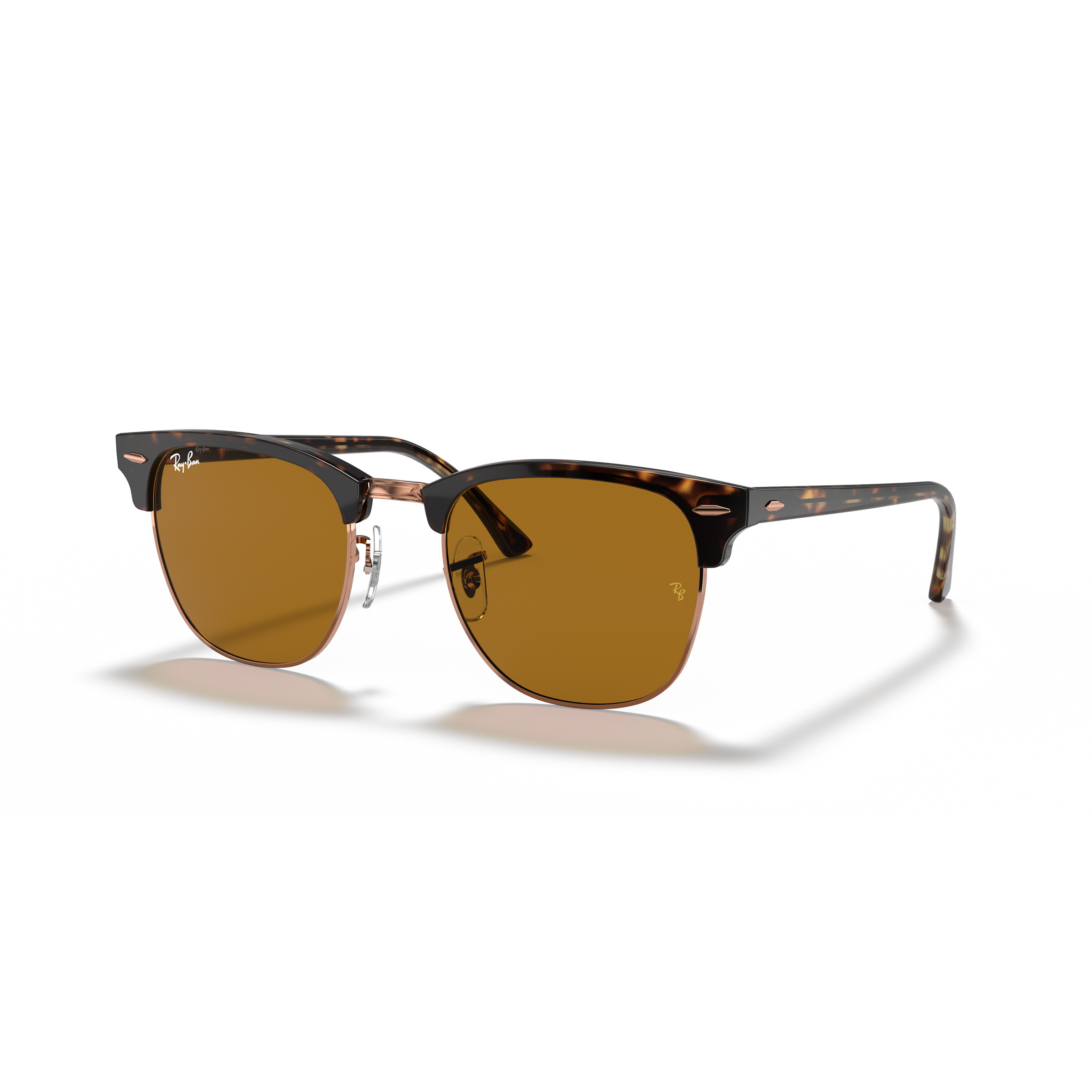 Ray Ban Clubmaster Sonnenbrille Sonnenbrillen braun Lifestyle