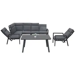 Gardissimo Alu Garten Ecklounge / Sitzgruppe "Livorno",,