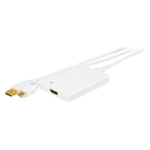 Exertis Connect Mini DisplayPort 1.1 (audio über USB) zu HDMI Konverter, DP St.+ USB St. / HDMI Bu. Mini DisplayPort (HDMI) (127406)