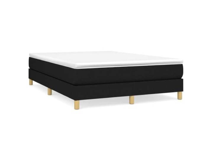 PUGYNBK Boxspringbett, 140 x 190 cm, mit Federkernmatratze Atmungsaktiver Stoff, mittlere Härte, Holzlatten, weicher Schutz