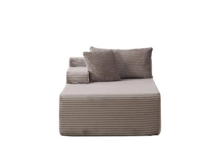 Fauteuil en Chenille gris avec Sans montage module unique compressible format compact Mousse 30D