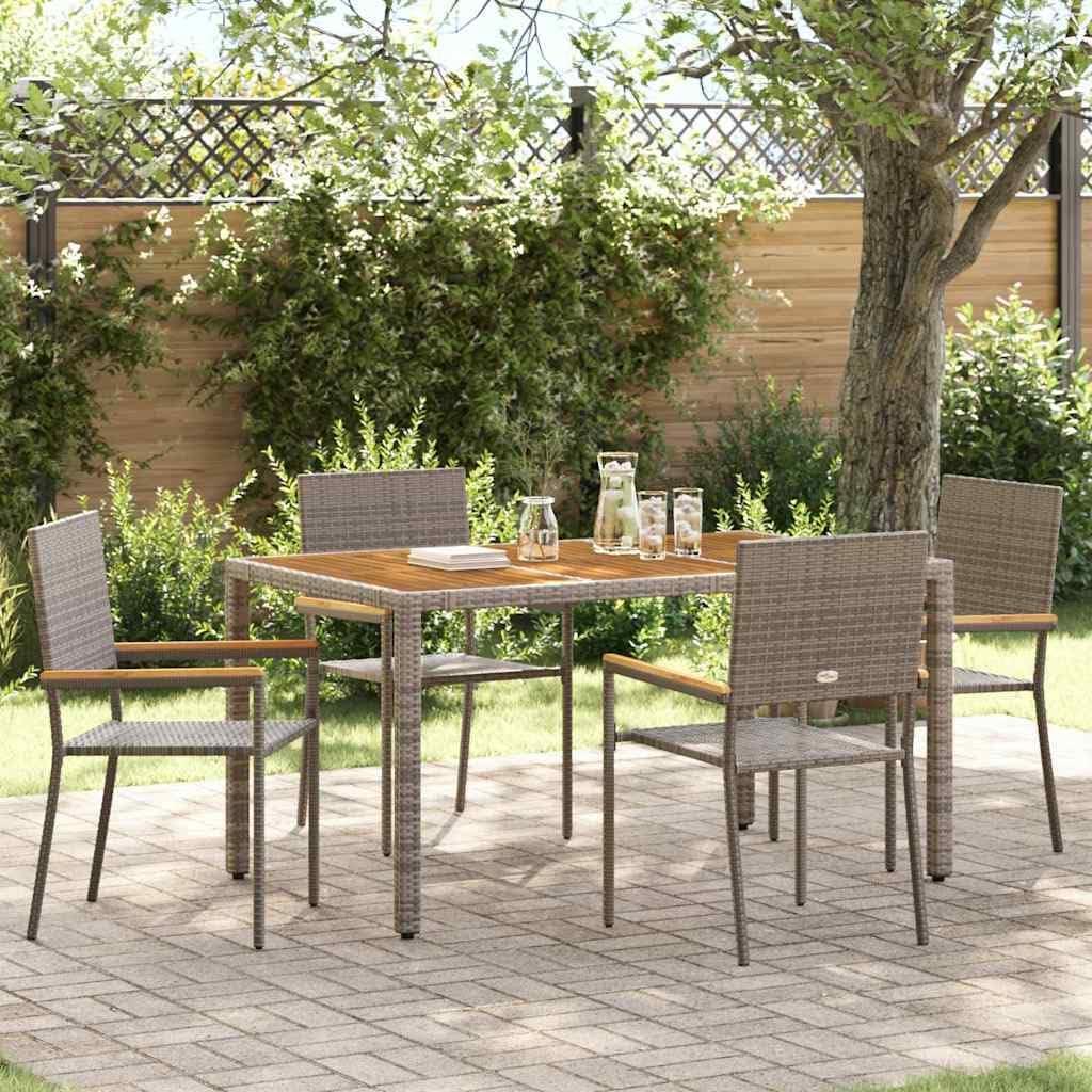 Gartenstühle - Gartenmöbel - Terrassenstühle - Stapelbare Stühle - Set mit 4 Stück - Stahlrahmen, pulverbeschichtet