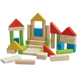 Plantoys 40 Holzbausteine Bunt