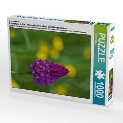 CALVENDO Puzzle Ein Motiv aus dem Kalender Zauber der Natur - Heimische Orchideen und Wiesenblumen | 1000 Teile Lege-Größe 64x48cm Foto-Puzzle für