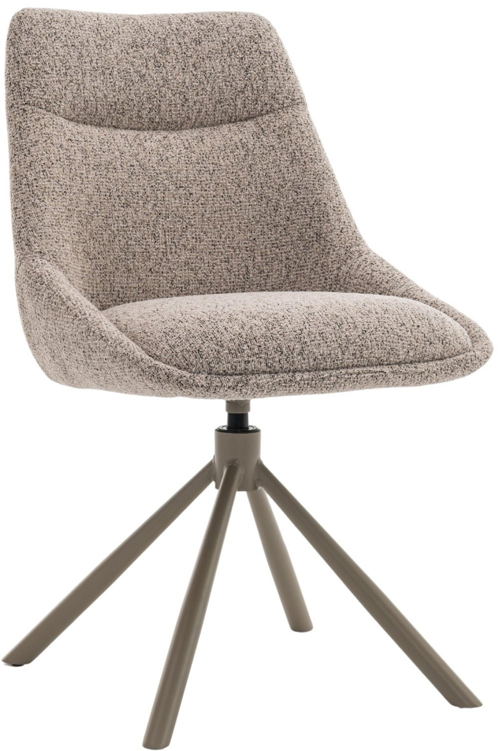 DÉJA Living Eetkamerstoel Malou - Taupe - Draaibaar - Set van 2