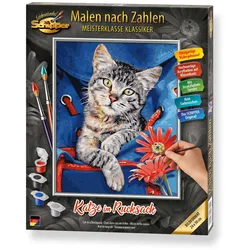 Schipper Malen nach Zahlen - Motiv Gruppe Klassiker / Tiere - Katze im Rucksack