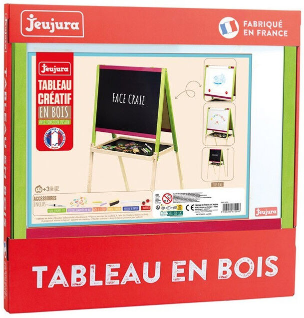 Tableau Créatif en bois avec fonction Dessin - Jeujura