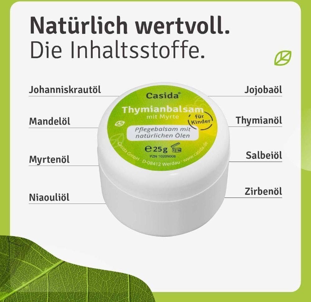 Casida Thymianbalsam mit Myrte für Kinder 2x 2x25 g Balsam