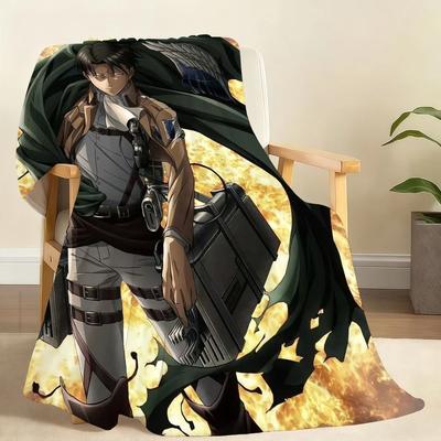 Uplift Picks Levi Ackerman Anime Throw Blanket Soft Chibi Plush Blanket 03 50x75cm