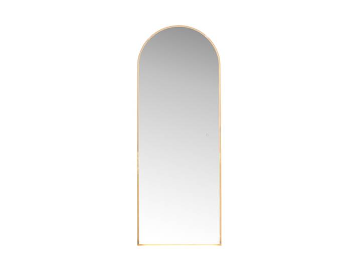 Design Wandspiegel „Skeppsvik“ mit Beleuchtung, 70 x 185 cm Silber, Transparent VE DESIGN