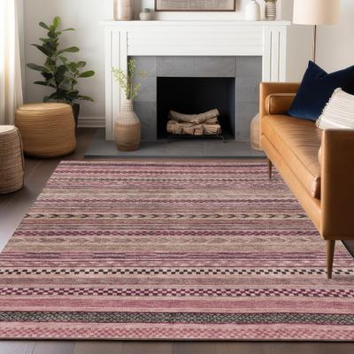 Addison Rugs Machine Washable Indoor/ Outdoor Stripe Abstracts Chantille Rug