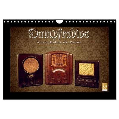 Dampfradios - Antike Radios mit Patina (Wandkalender 2026 DIN A4 quer), CALVENDO Monatskalender