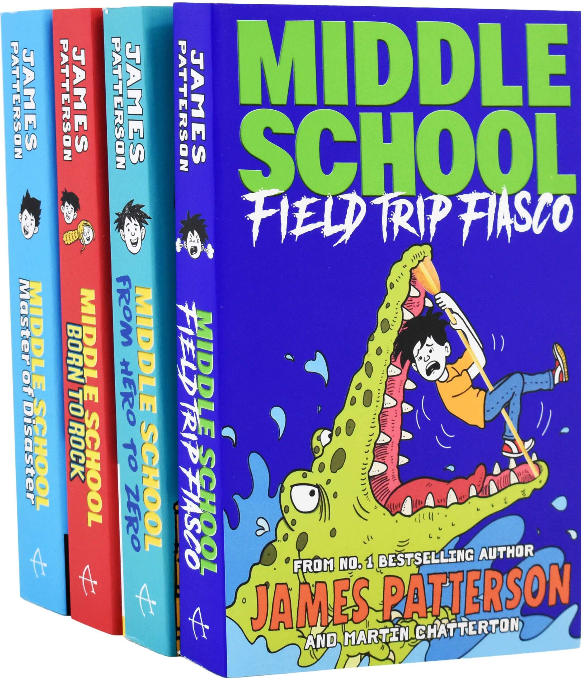 James Patterson Middle School 4 Books Collection Set - Ages 9 -14 - Paperback Arrow Books