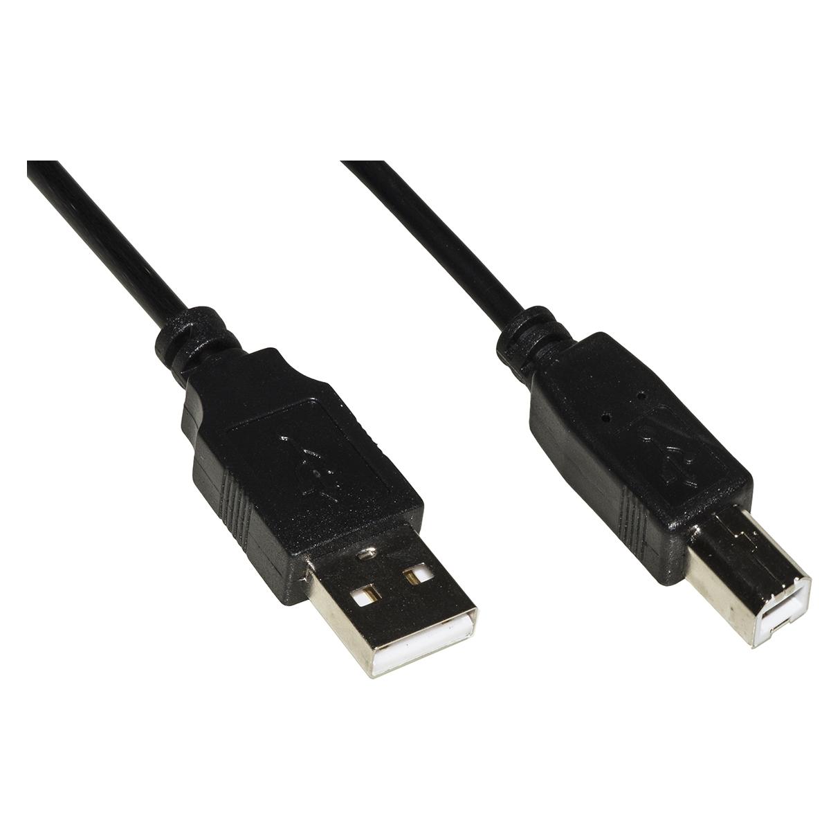 Link USB-2.0-Kabel mit A- und B-Steckern in (LKCUSB2N)