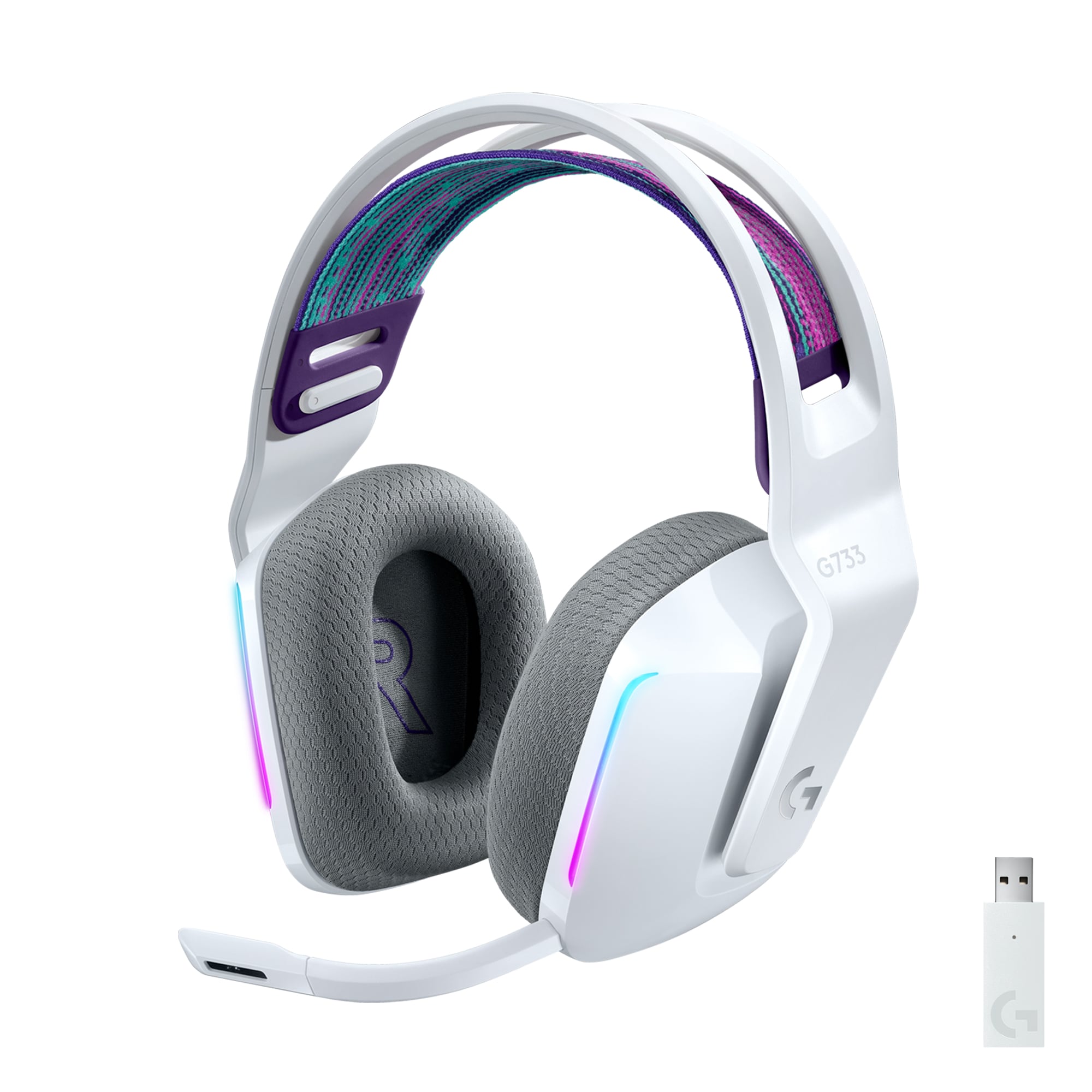 Logitech Gaming Logitech G733 LIGHTSPEED Kabelloses Gaming Headset weiß 981-000883
