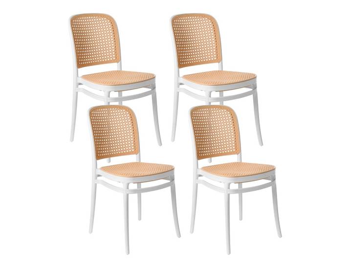 GARTENSTUHL 4er-Set Beige Plose