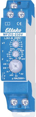Eltako 23100530 MFZ12-230V Zeitrelais Multifunktional 230V 1 St. Zeitbereich: 0.1s - 40h 1 Schließer