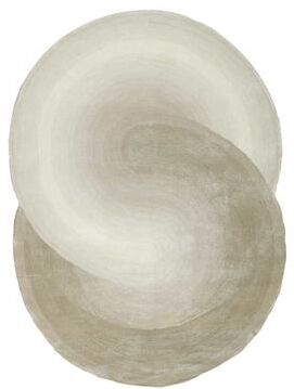 Exquisite Rugs Mitomo hand-tufted Wool/Bamboo Silk Pearl Area Rug - 5' x 7' SHAPE