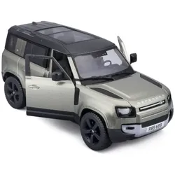 Bburago 18-21101 - Modellauto - Land Rover Defender '22 (grün, Maßstab 1:24)