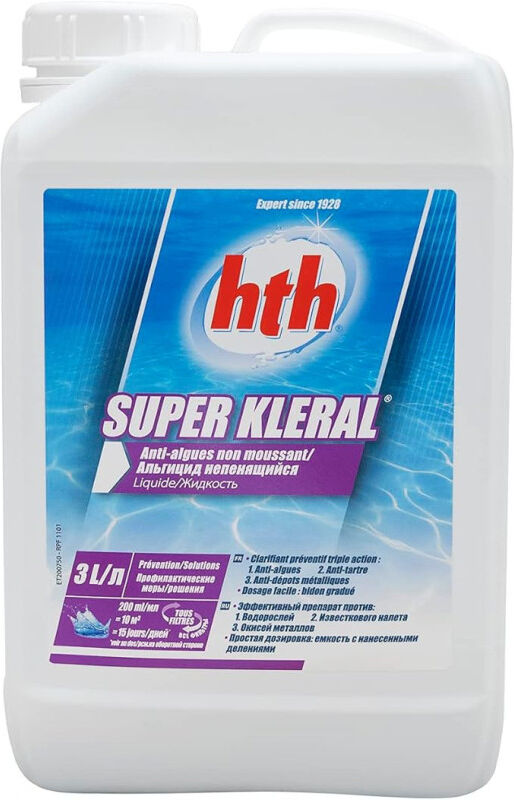 Clarifiant triple action hth Super KLERAL 3 litres