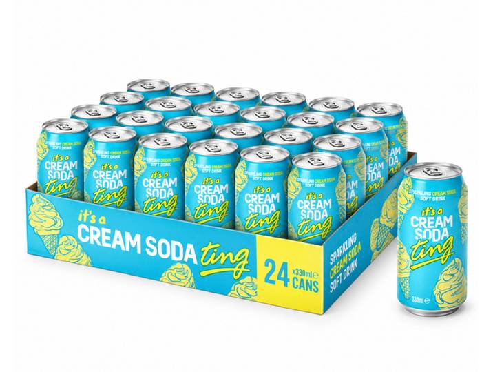 Ting Cream Soda (canette) – 24 × 330 ml