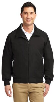 Port Authority J328 Charger Jacket in True Black size Large   Fleece