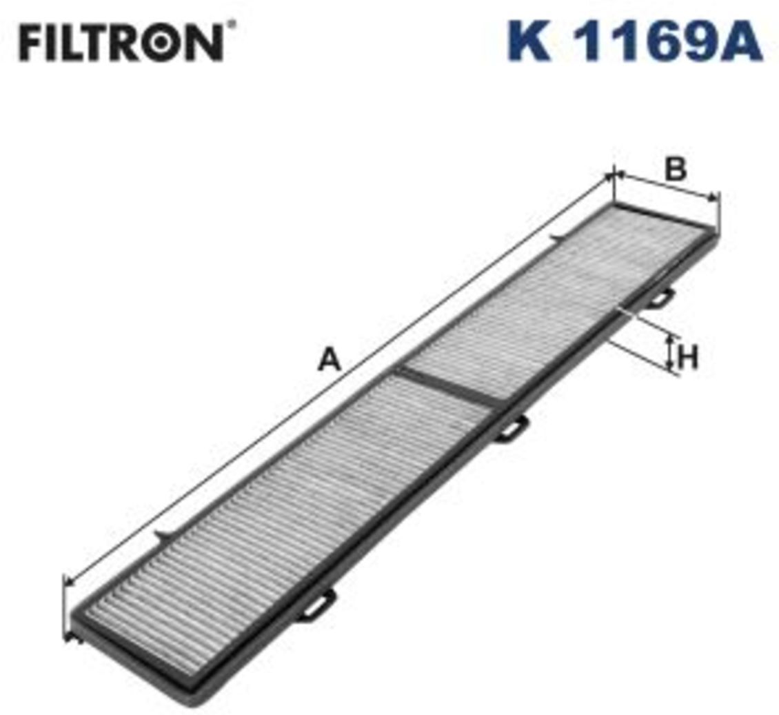 Innenraumluftfilter mit Aktivkohle FILTRON K1169A