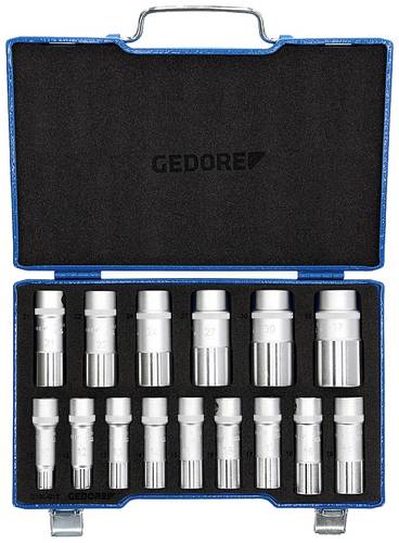 Gedore Steckschlüsselsatz metrisch 1/2" (12.5 mm) 15teilig 2190214