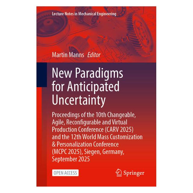 Springer New Paradigms for Anticipated Uncertainty (Englisch, Hardcover, Martin Manns) (66018460)