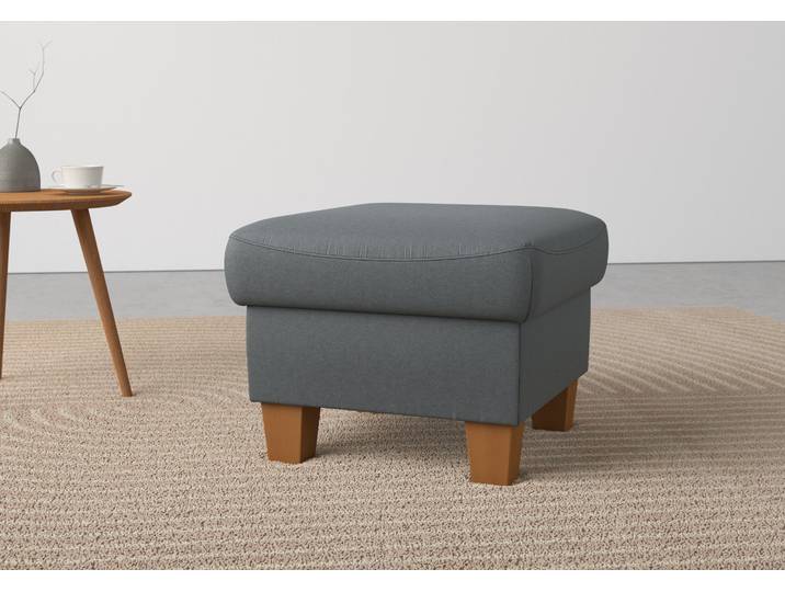 Stauraumhocker, Luxus-Microfaser ALTARA NUBUCK®, Dunkelgrau, 58×48 cm, Klassisch, Home-affaire