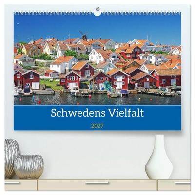 Schwedens Vielfalt (hochwertiger Premium Wandkalender 2027 DIN A2 quer), Kunstdruck in Hochglanz