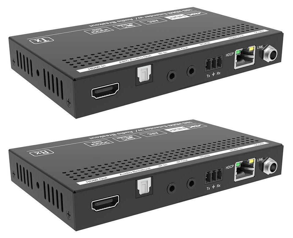 Vivolink VLHDMIEXTHDB2.0S, 4096 x 2160 Pixel, AV-Sender & -Empfänger, 70 m, Kabelgebunden, Schwarz, HDCP