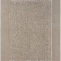 Hotelzimmer Teppich ZINAL Uni Polyester 25mm Gästezimmer pflegeleicht weich Büroteppich 200x290 cm Beige | Kadima Design