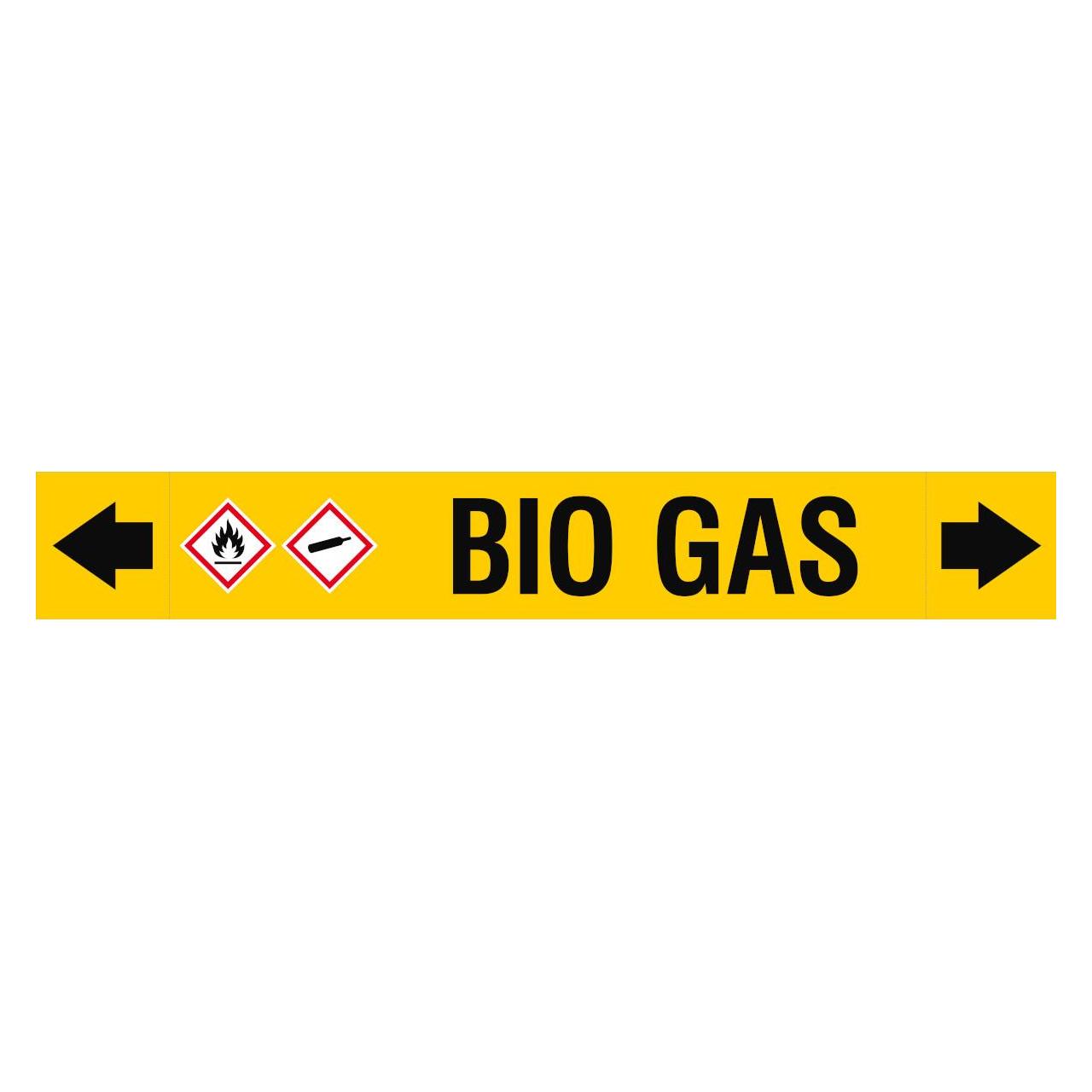 Brady ASME - Rohrmarkierer - Bio Gas (ASMEPM-100X690MM-BIO GAS)
