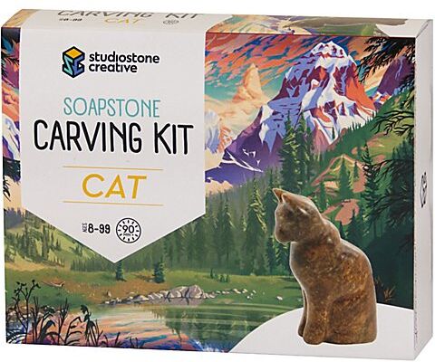 Speckstein-Set "Katze"