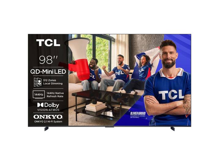 Tcl Qd-mini Led 98p89l 98 Pouces 4k Smart Tv Google Tv 144hz Dolby Vision