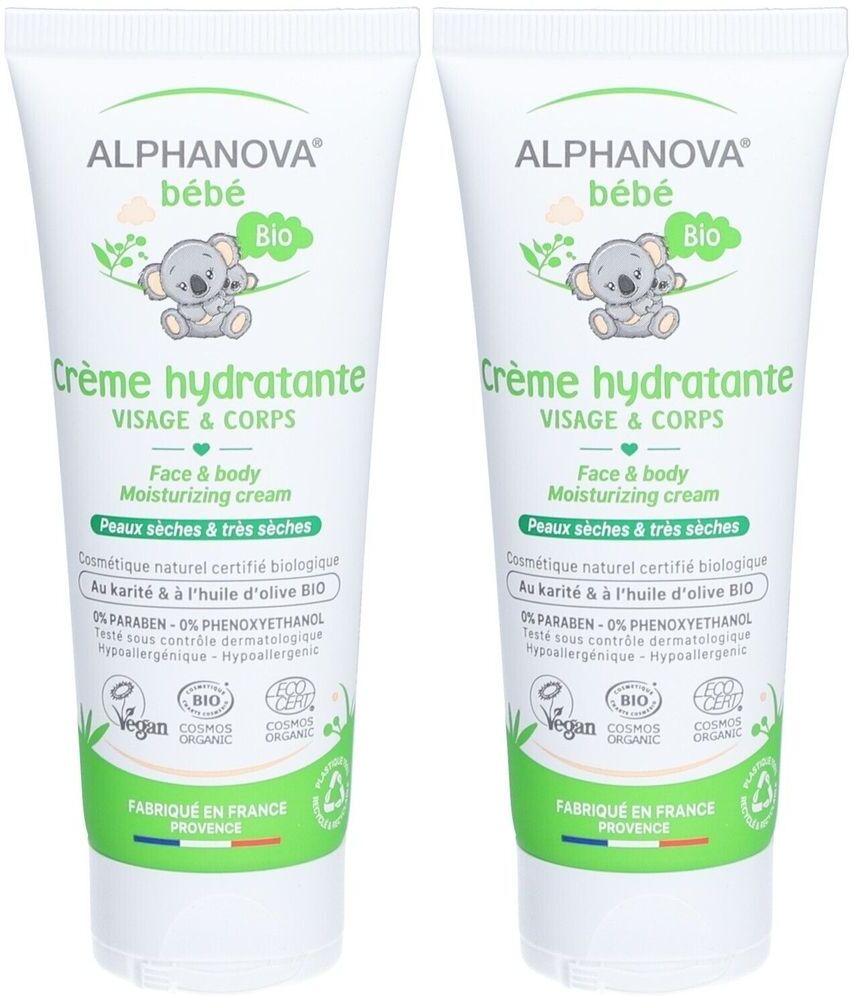 Alphanova BB CR HYD VIS Corps 75Ml x2 2x75 ml Hautcreme