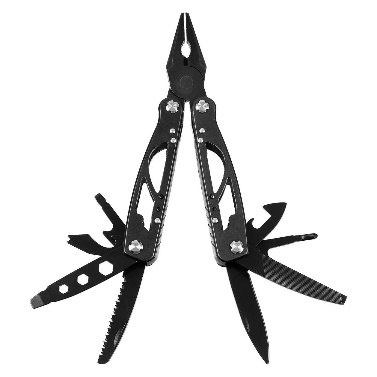 Fox FoxOutdoor Werkzeugset, "Scout", schwarz (9 Funktionen) (27180)