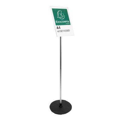 Exacompta Bodenständer aus PMMA/Aluminium für A4 hoch