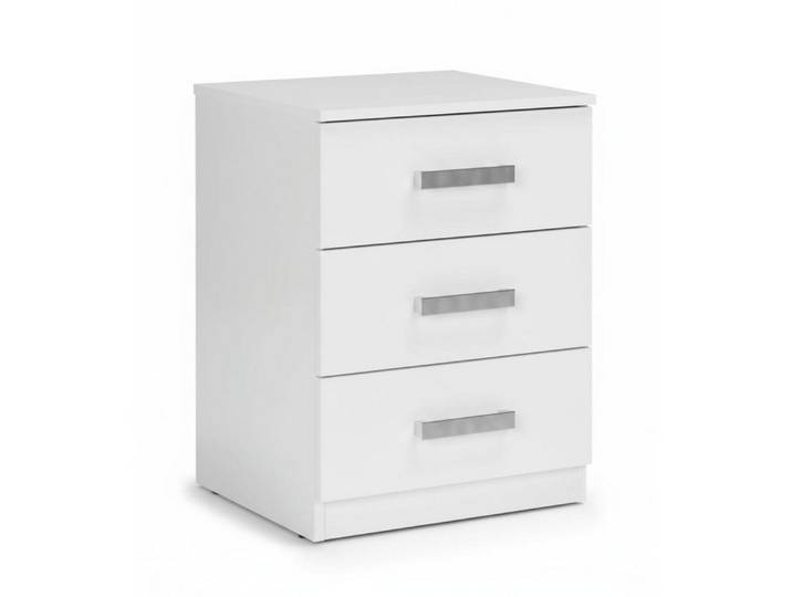 Xlmoebel Kommode Moderne weiße Kommode mit 3 Schubladen und praktischem Stauraum (Kommode, 3 Schubladen), Made in Europa
