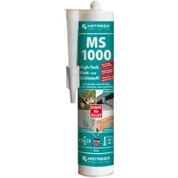 Hotrega MS 1000 High-Tech Kleb- und Dichtstoff 290 ml Kartusche, grau