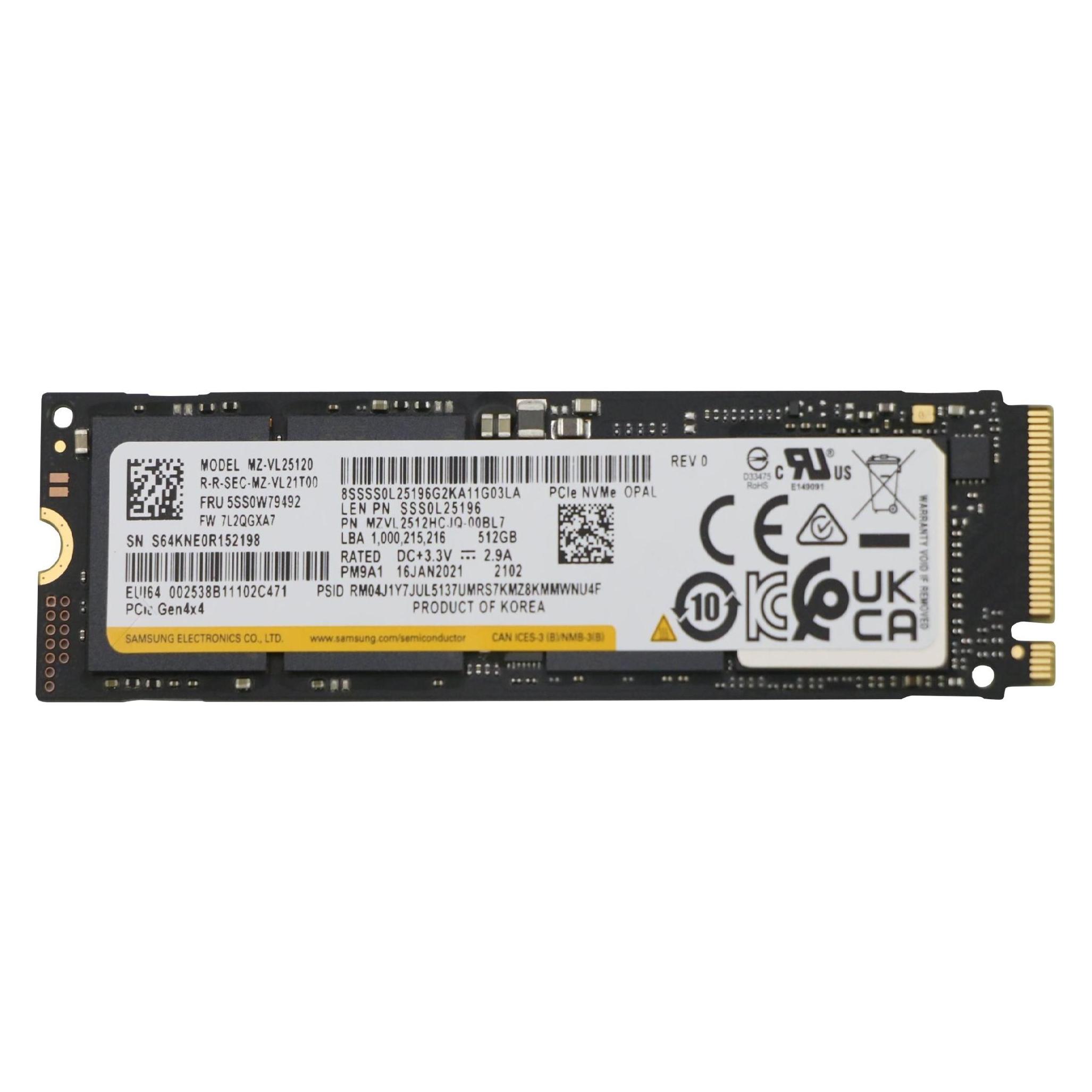 Lenovo SSD M.2 2280PCIe NVMe (512 GB, M.2 2280) (5SS0W79492)