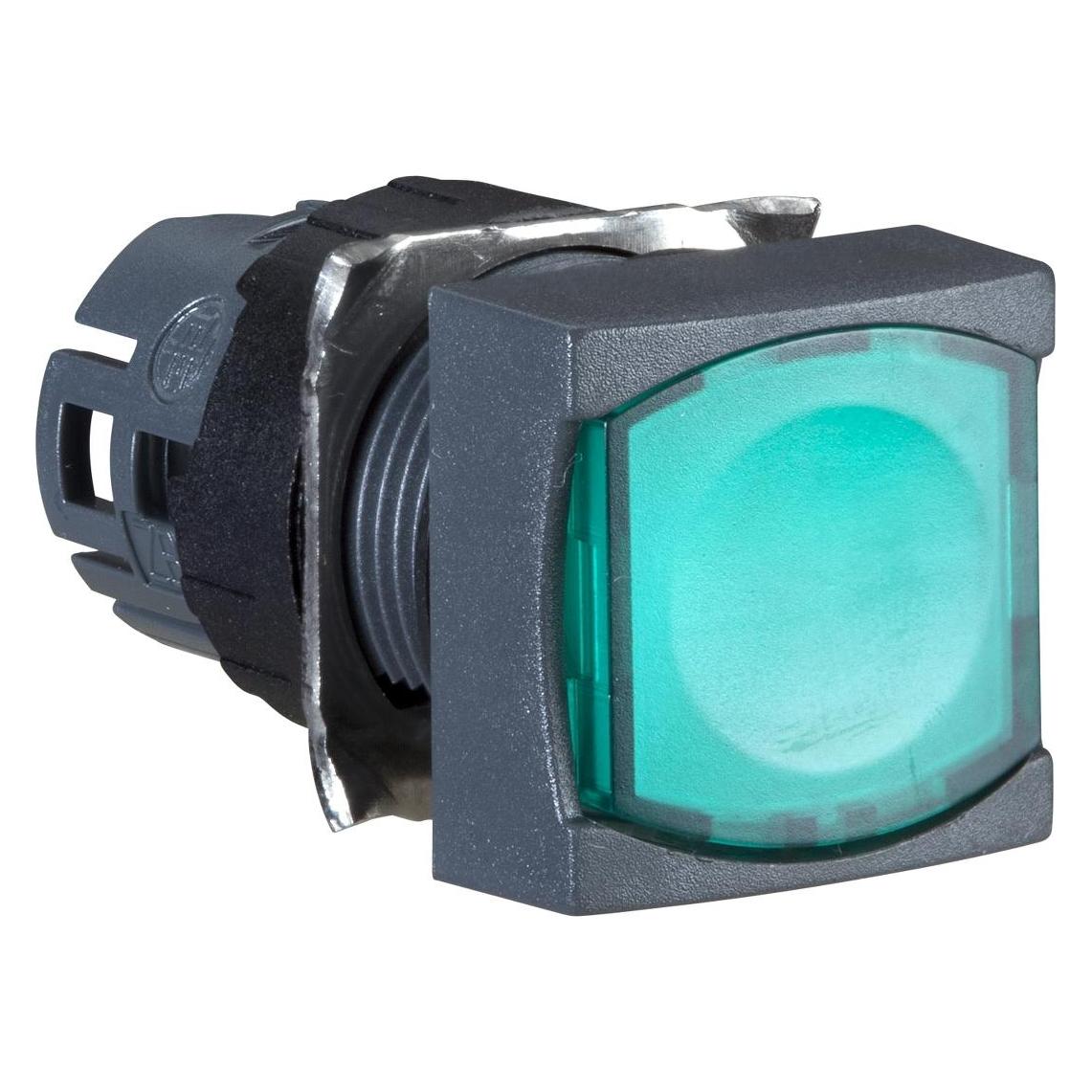 Schneider Electric 16MM Illuminated Green Square PushButton (ZB6CW3)