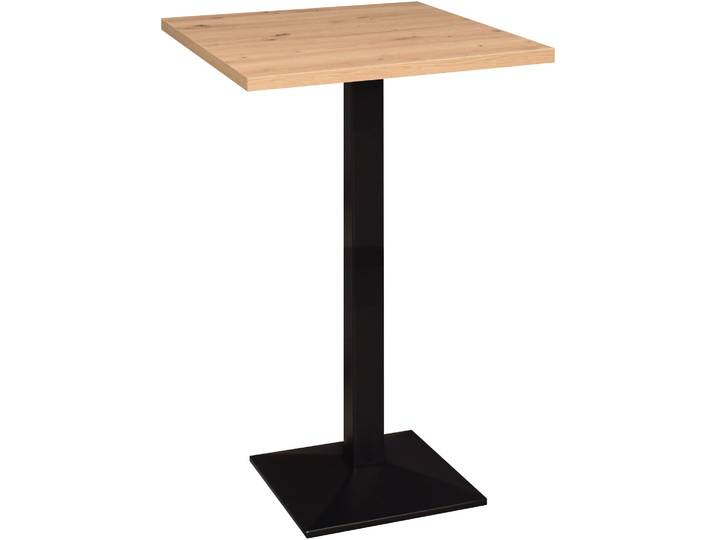 Mäusbacher Big Bistro Metall Quadrat-Säulengestell, eckige Platte BHT 70x105x70 cm