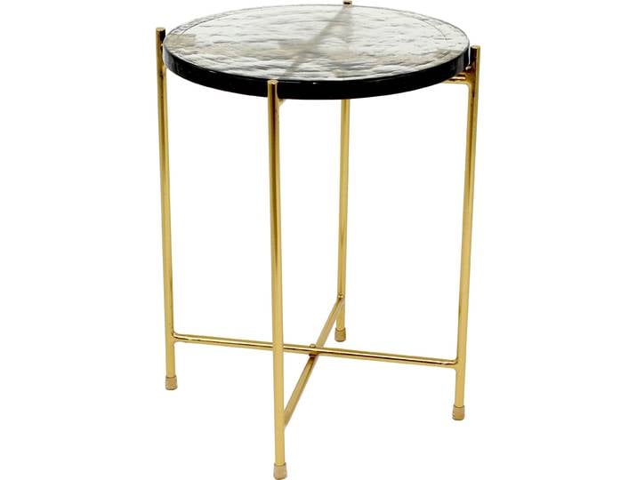 Couchtisch PAROLI, gold (gold, klar), B:40cm H:50cm T:40cm, Tische, Couchtisch