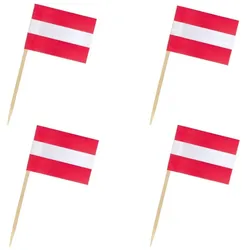 VEPATIM 500x Flaggenpicker Fahnenpicker Deko-Picker Land 'Österreich'