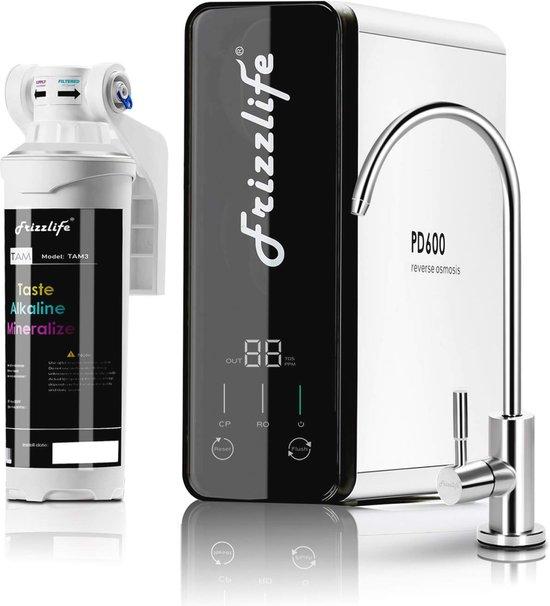 Umkehrosmose-Wasserfiltersystem - 600 GPD, tanklos, kompakt, alkalisches Mineralwasser